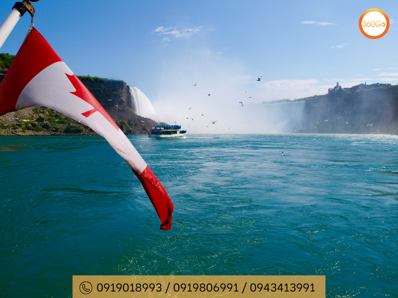 Thác Niagara nằm ranh giới giữa Mỹ và Canada - Du lịch 360Go